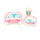 Kit de Introdução Alimentar de Fibra Bambu Ecológico (Personagens)