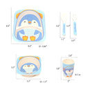 Kit de Introdução Alimentar de Fibra Bambu Ecológico (Personagens)